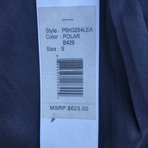 Parker Suede Moto Leather Jacket in Blue - Picture 8 of 16